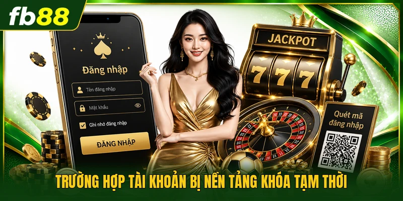 Trường hợp tài khoản bị nền tảng khóa tạm thời